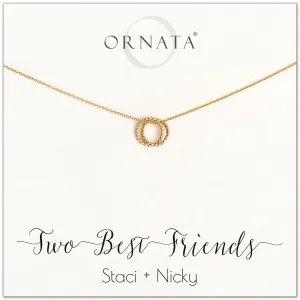 Graduation Gifts | Friends Gifts | Two Best Friends Gold Filled Necklace - Personalized