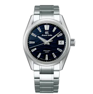 Grand Seiko Evolution 9 Watch with Dark Blue Lake Suwa Dial, 40mm
