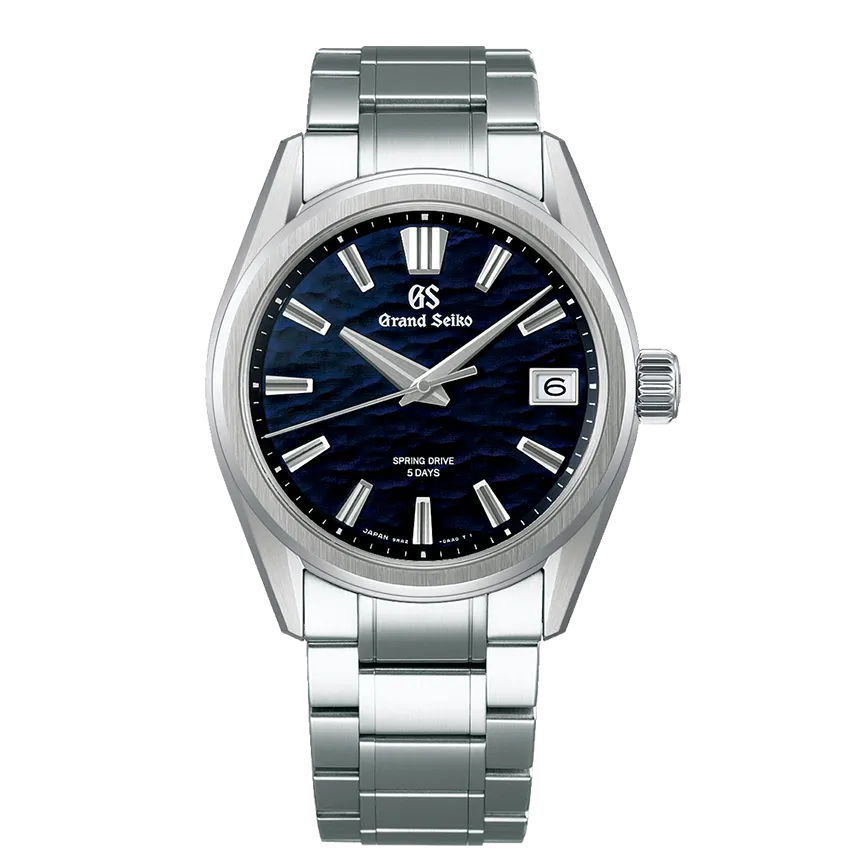 Grand Seiko Evolution 9 Watch with Dark Blue Lake Suwa Dial, 40mm