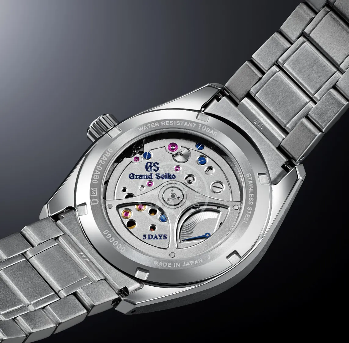 Grand Seiko Evolution 9 Watch with Dark Blue Lake Suwa Dial, 40mm