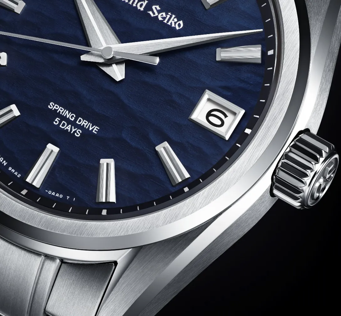 Grand Seiko Evolution 9 Watch with Dark Blue Lake Suwa Dial, 40mm