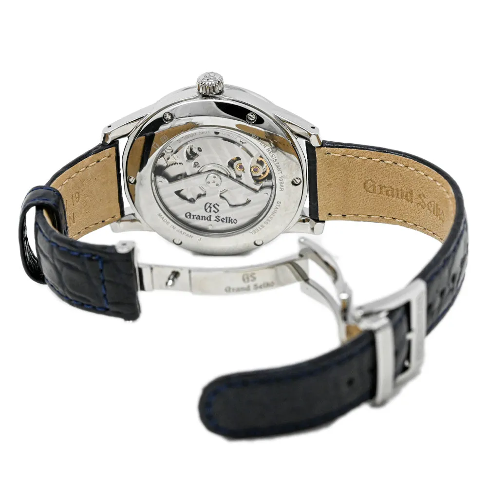 Grand Seiko Men's Spring Drive Stainless Steel 40mm Blue "Snowflake" Dial Watch Reference #: SBGA407