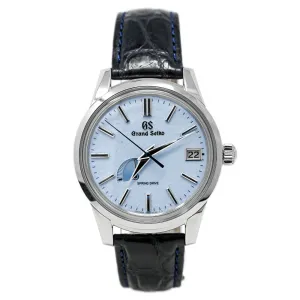 Grand Seiko Men's Spring Drive Stainless Steel 40mm Blue "Snowflake" Dial Watch Reference #: SBGA407
