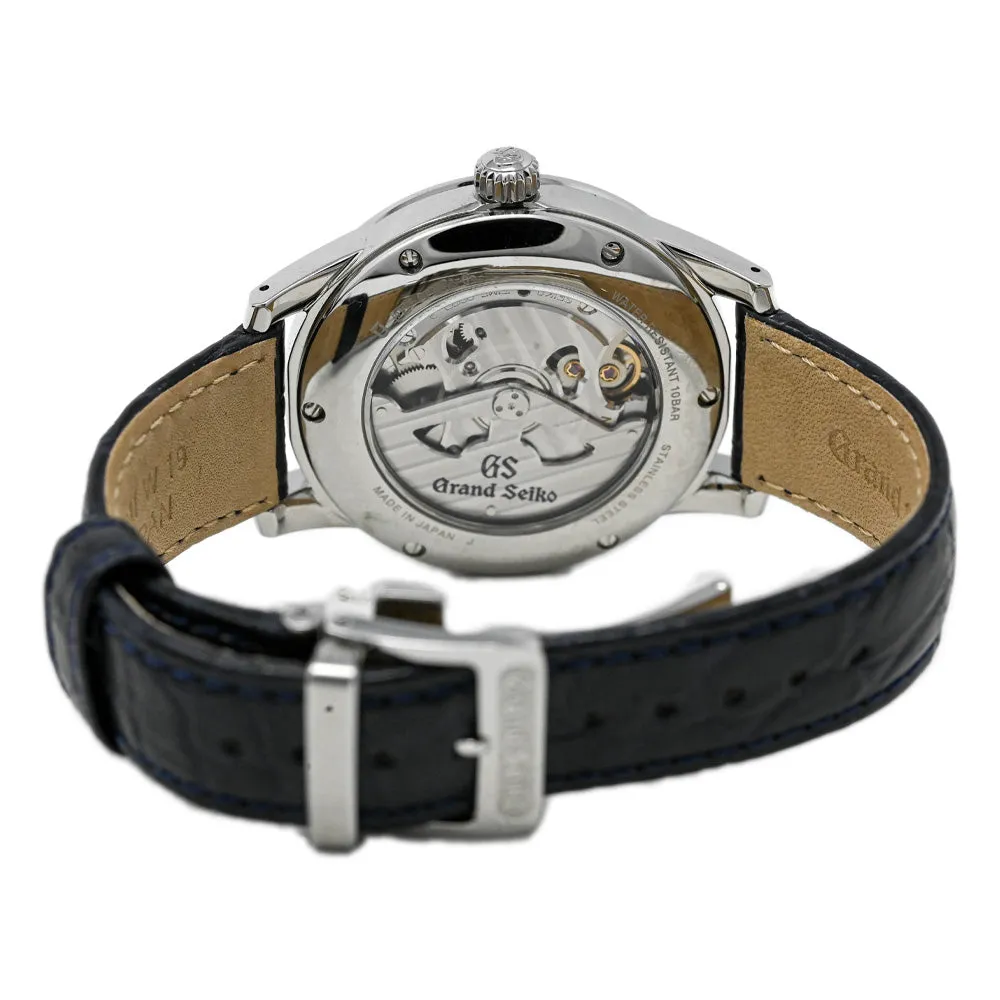 Grand Seiko Men's Spring Drive Stainless Steel 40mm Blue "Snowflake" Dial Watch Reference #: SBGA407