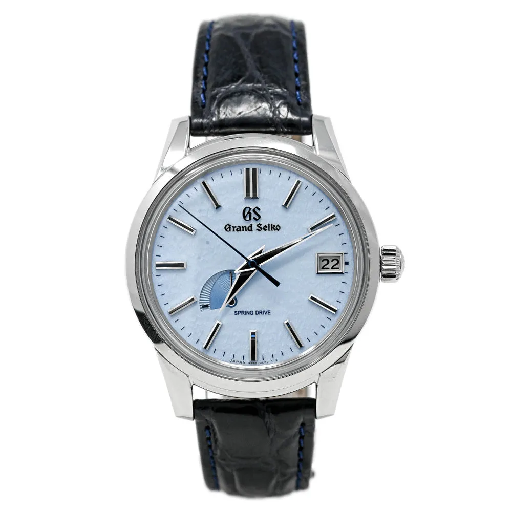 Grand Seiko Men's Spring Drive Stainless Steel 40mm Blue "Snowflake" Dial Watch Reference #: SBGA407