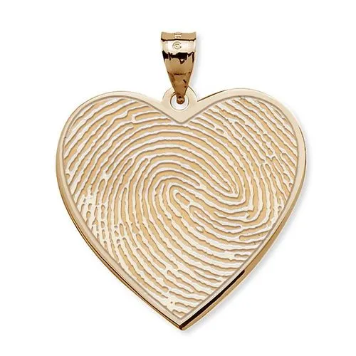 Heart-Shaped Custom Print Medal Jewelry
