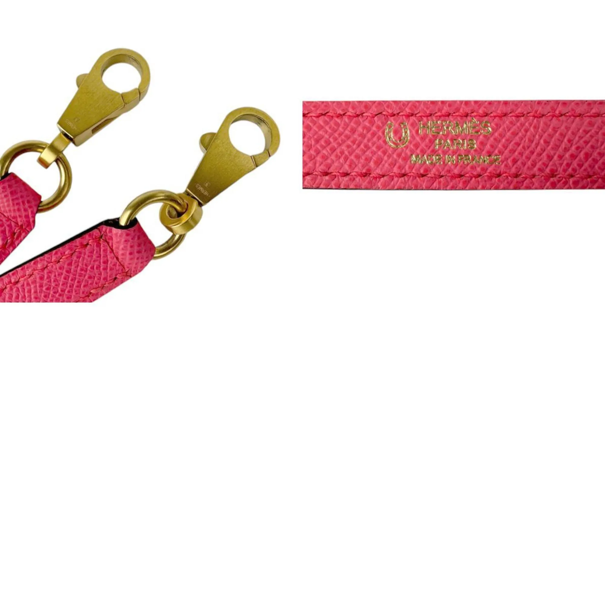 Hermès -- Pink Leather Jewelry