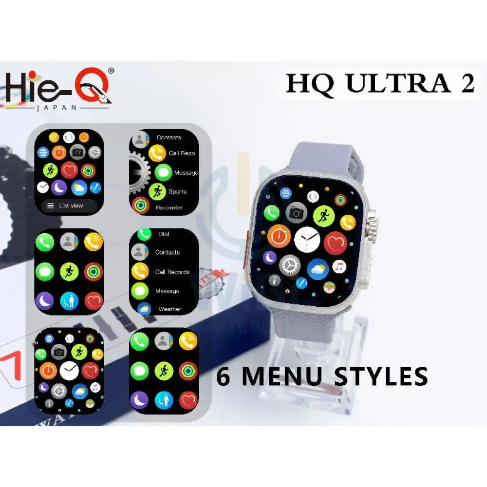 Hie-Q ULTRA 2 Smart Watch - 7 Straps