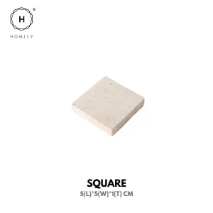 Homlly Beige Travertine Decorative Stone Tray Slab