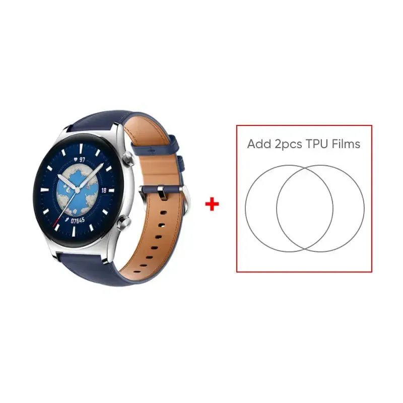 HONOR Watch GS 3 Global Version 3D-Curved Glass SmartWatch GS3 1.43" AMOLED Screen 8 channel Accurate Health Monitoring Watch