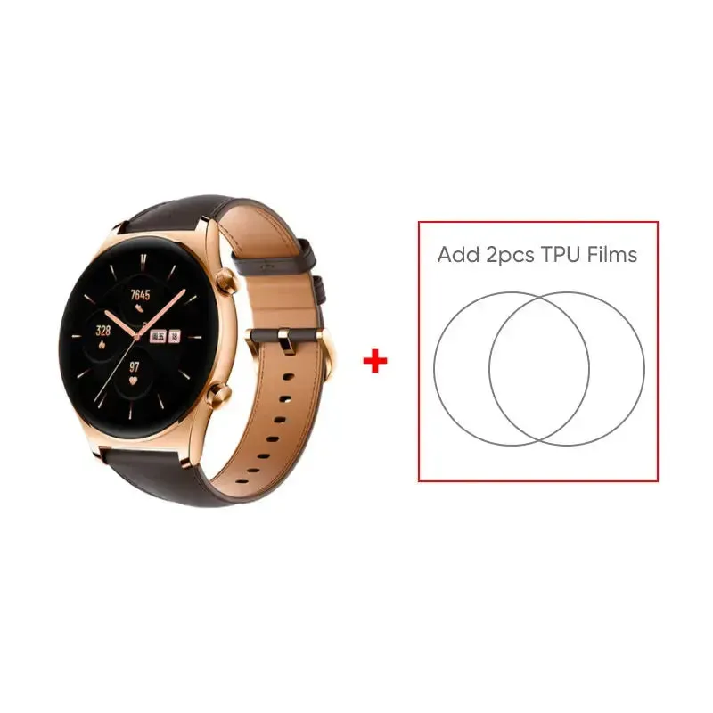 HONOR Watch GS 3 Global Version 3D-Curved Glass SmartWatch GS3 1.43" AMOLED Screen 8 channel Accurate Health Monitoring Watch