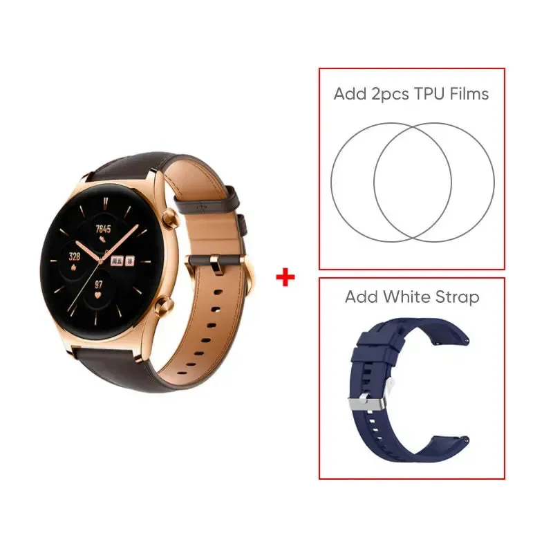 HONOR Watch GS 3 Global Version 3D-Curved Glass SmartWatch GS3 1.43" AMOLED Screen 8 channel Accurate Health Monitoring Watch