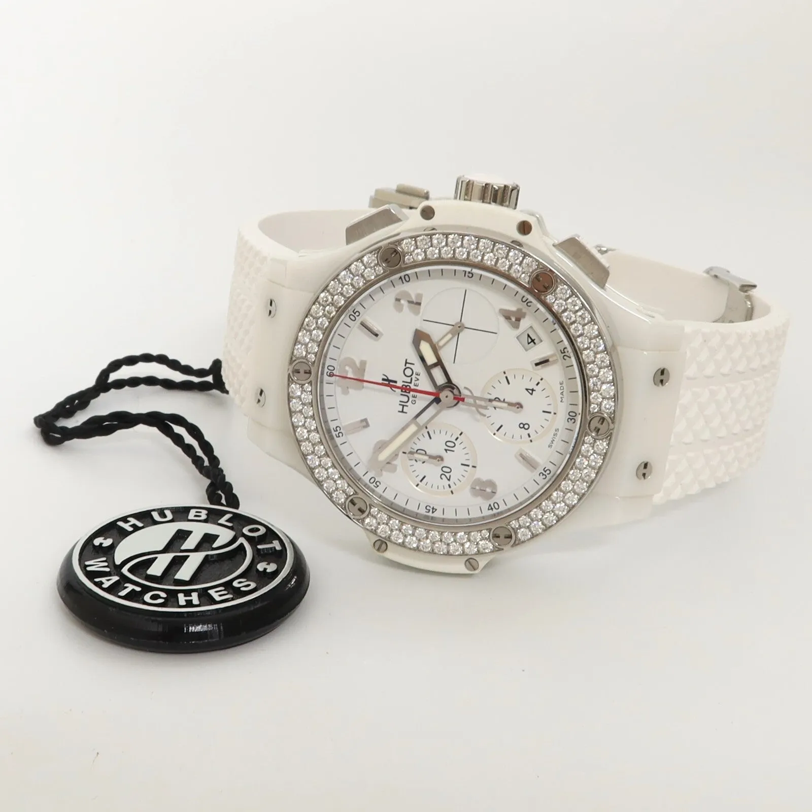 Hublot Big Bang White Ceramic Factory Diamond Bzl Automatic 342.HX.2010.RW.1104