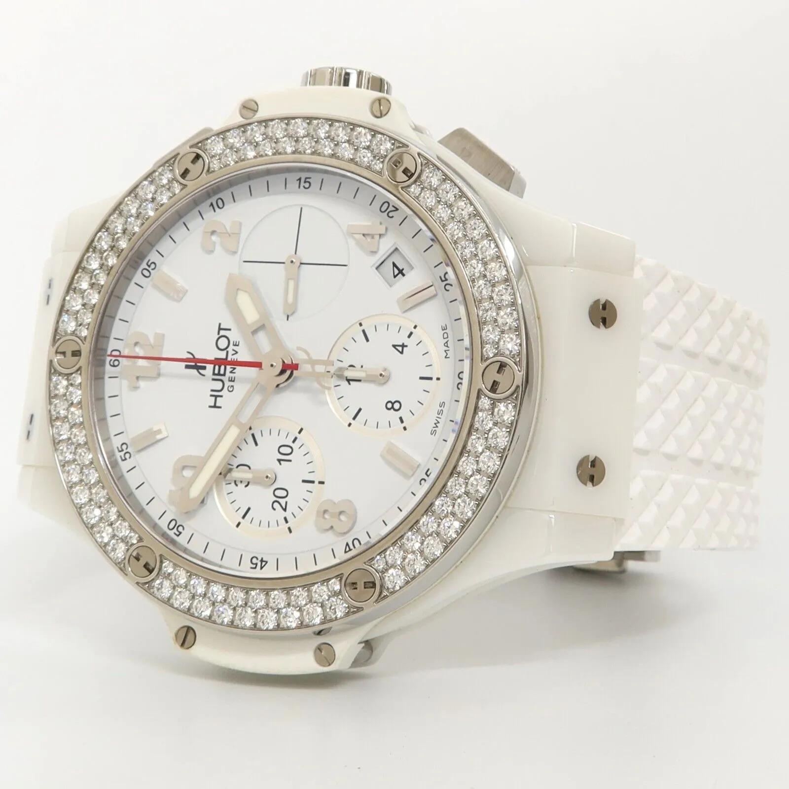 Hublot Big Bang White Ceramic Factory Diamond Bzl Automatic 342.HX.2010.RW.1104