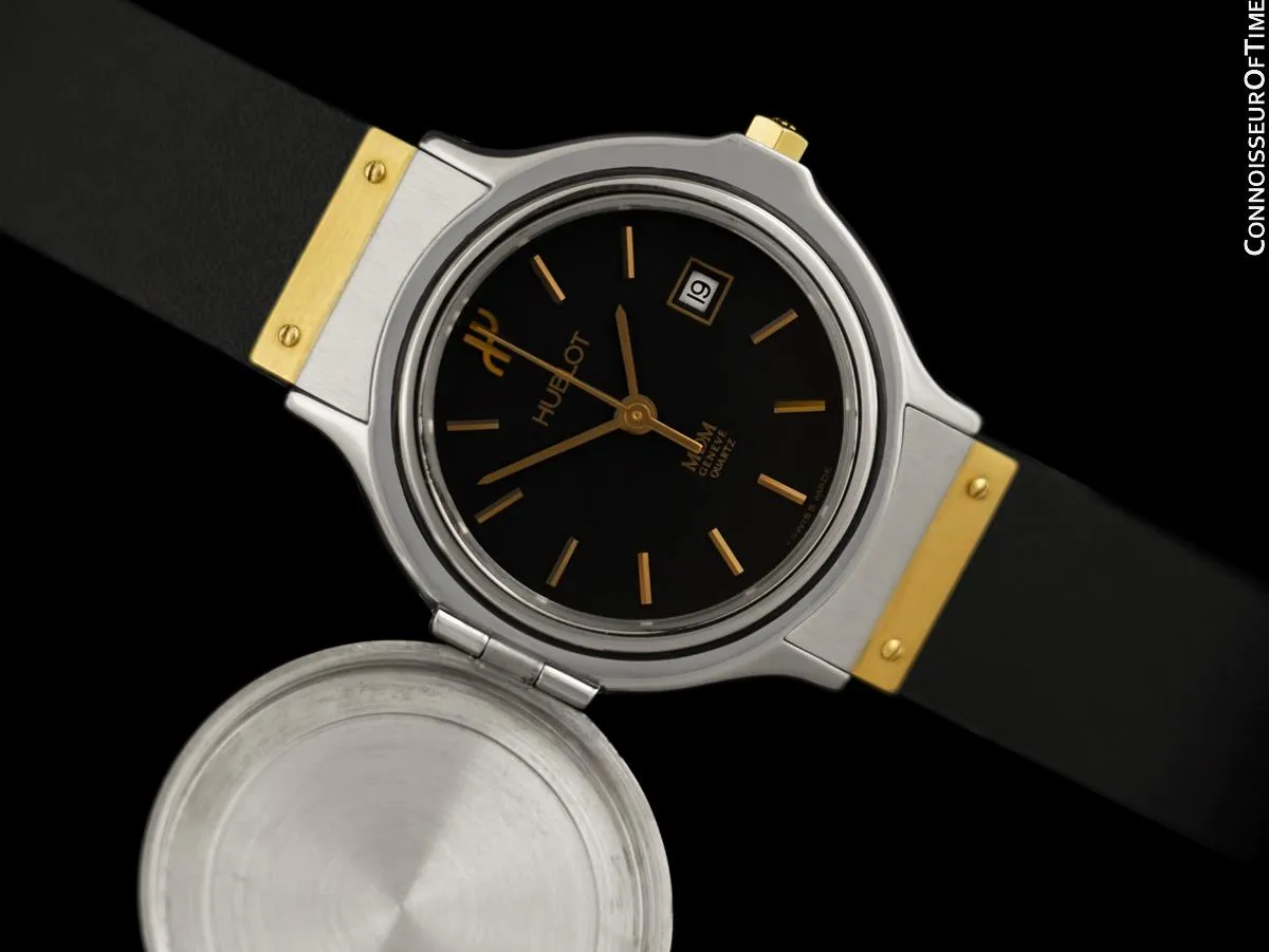 Hublot MDM Couvercle Ladies Covered Flip Top Lid Watch - Stainless Steel & 18K Gold