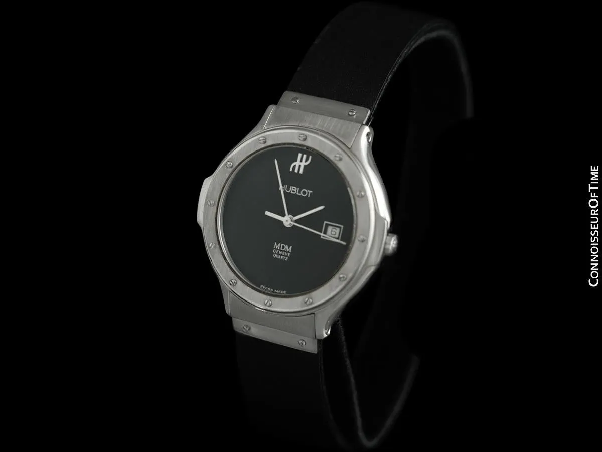Hublot MDM Mens Midsize Watch with Date - Stainless Steel