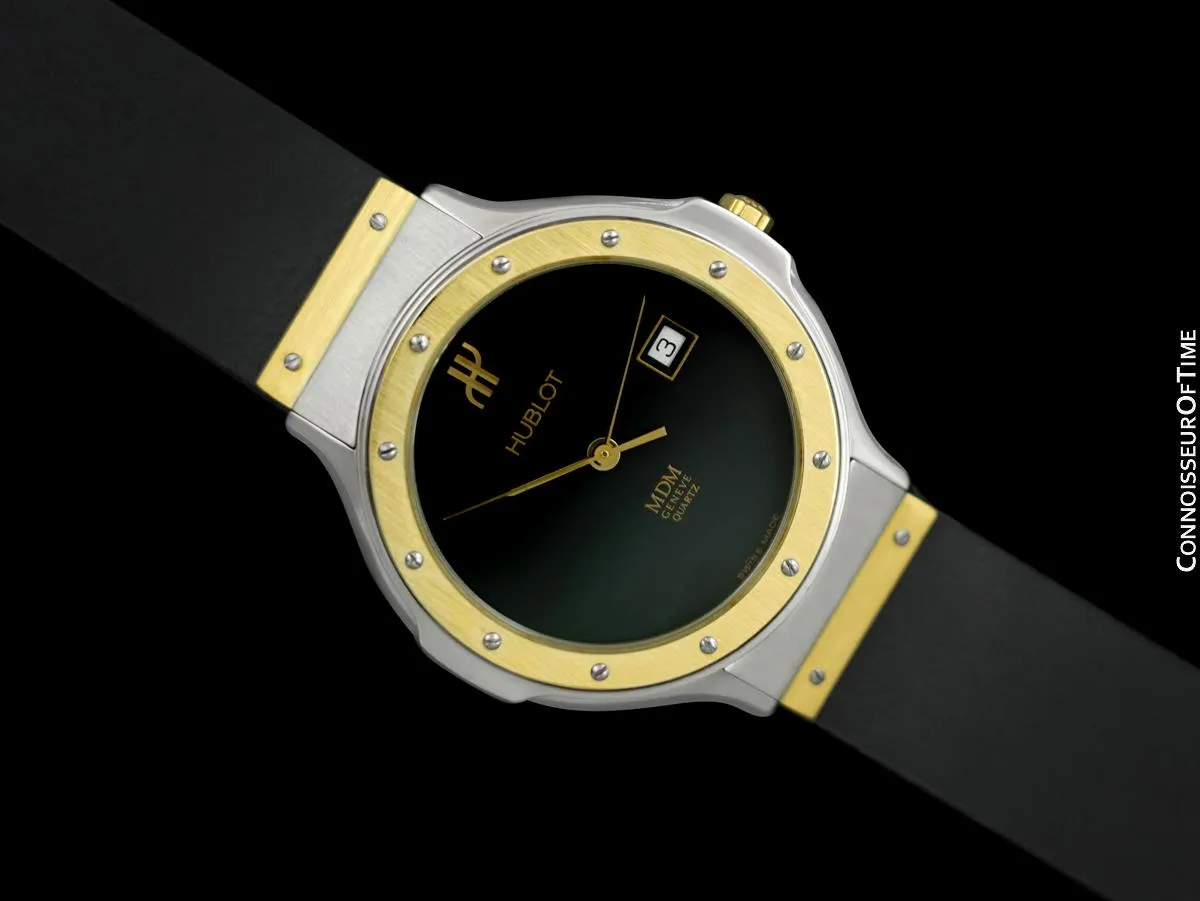 Hublot MDM Two-Tone Midsize Mens Watch - Stainless Steel & 18K Gold