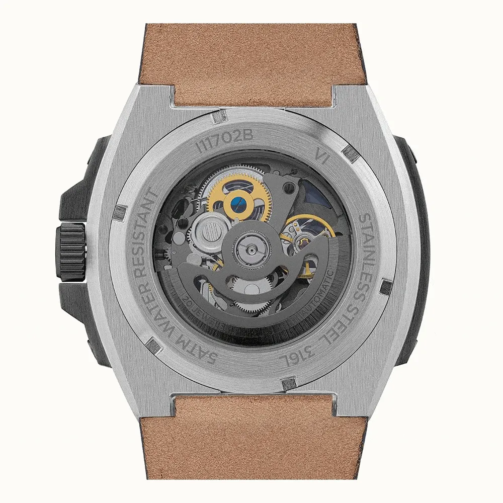 Ingersoll The Motion Automatic Black Leather Watch