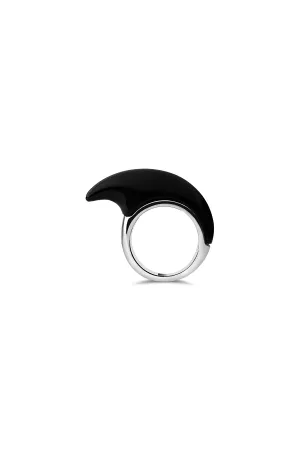 JOVANA DJURIC | MEDIUM CRESCENT ONYX RING