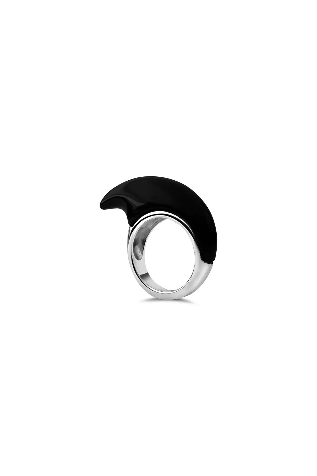 JOVANA DJURIC | MEDIUM CRESCENT ONYX RING