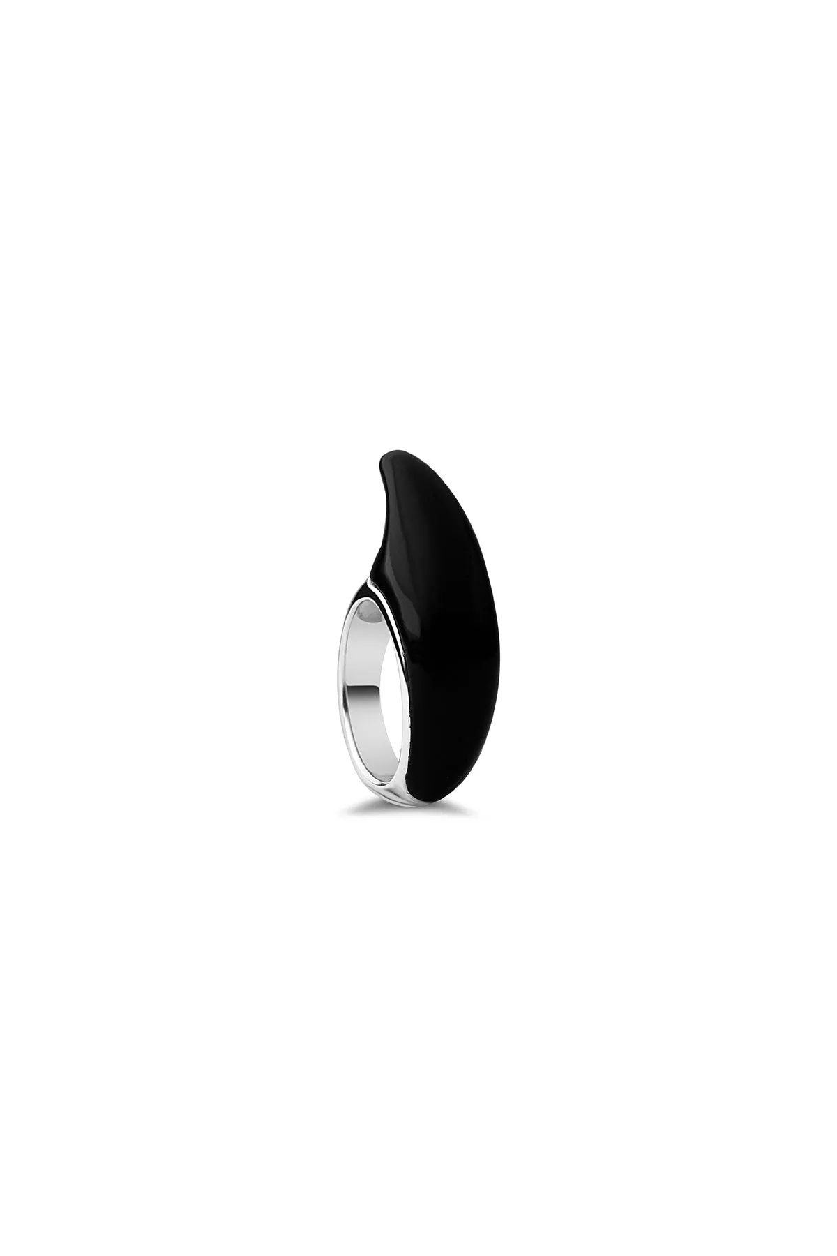 JOVANA DJURIC | MEDIUM CRESCENT ONYX RING