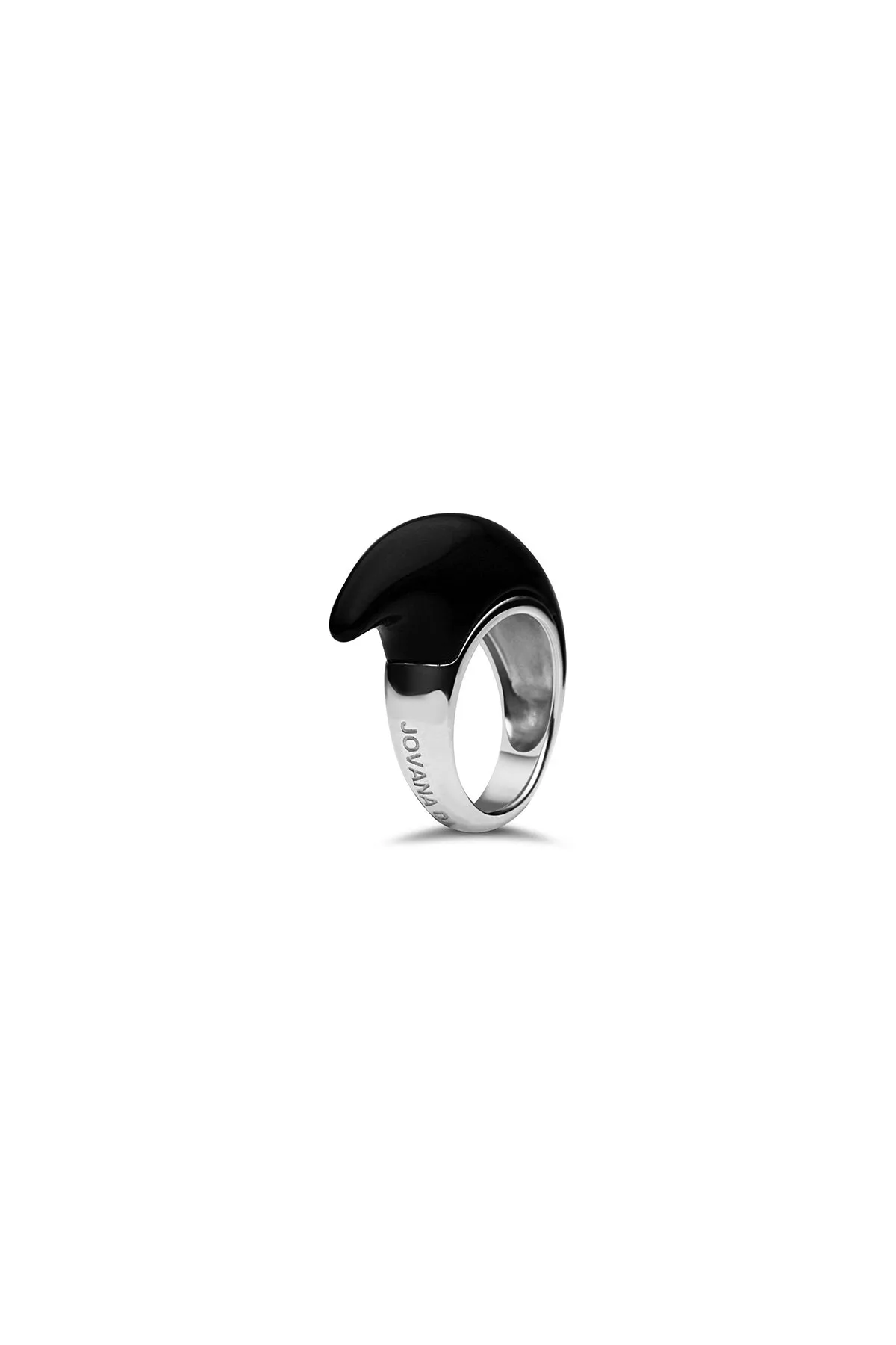JOVANA DJURIC | MEDIUM CRESCENT ONYX RING