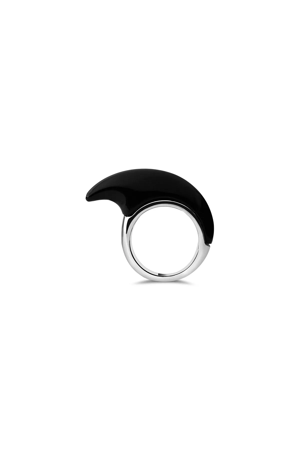 JOVANA DJURIC | MEDIUM CRESCENT ONYX RING