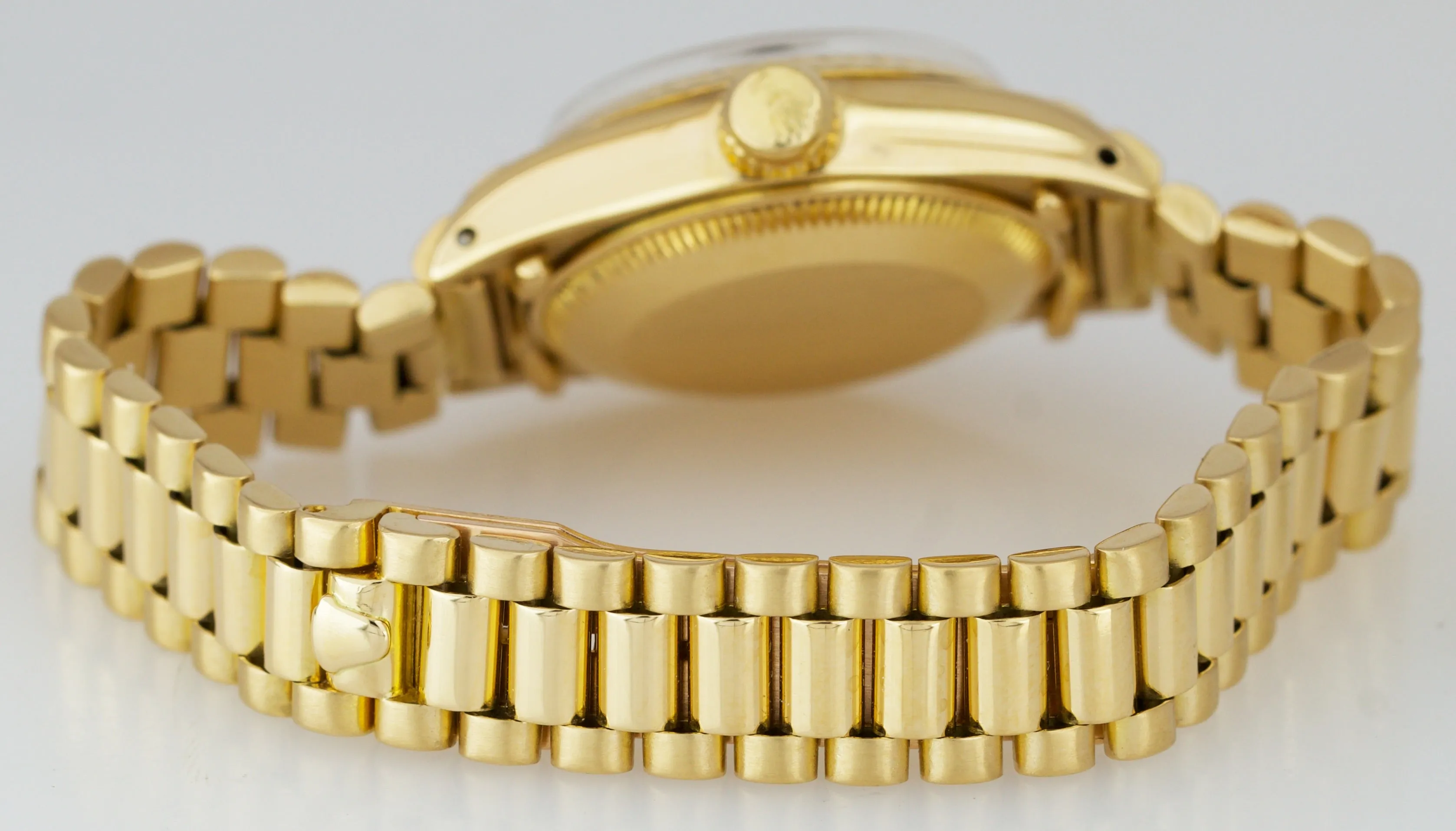 Ladies Rolex DateJust 26mm President 6927 18K Yellow Gold Date Watch 69178 BOX