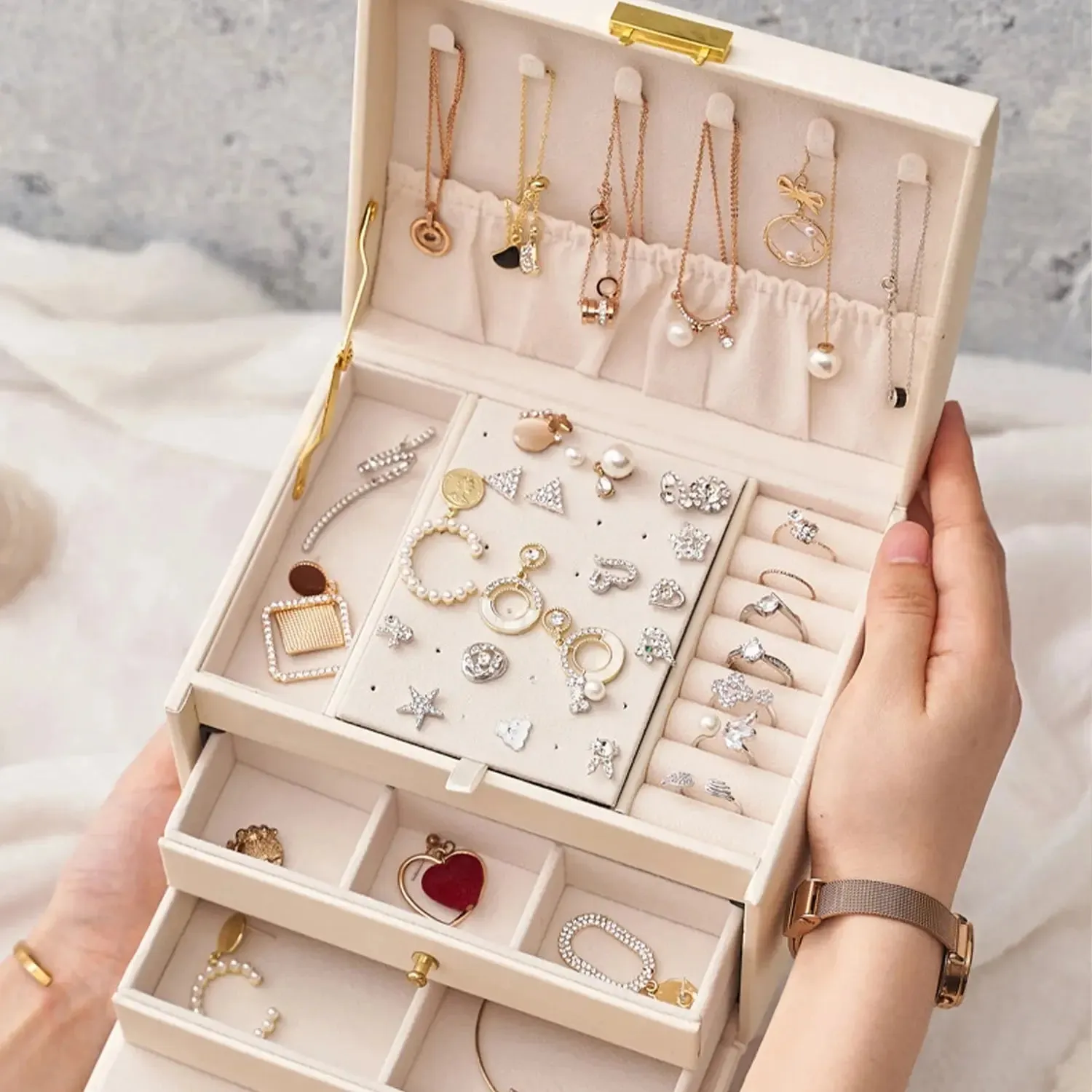 Large Capacity Jewelry Box for All Your Precious Items