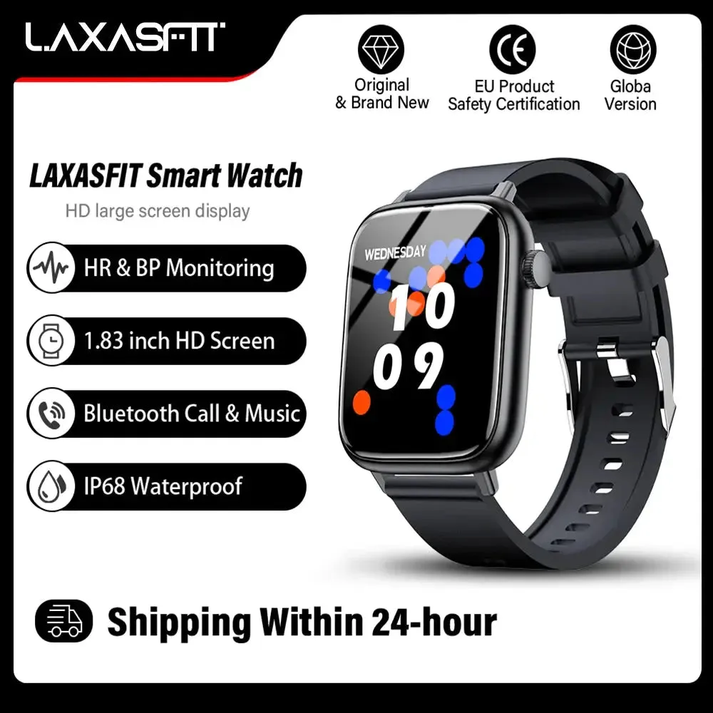 LAXASFIT New Smart Watch Bluetooth Call Health Monitoring 100  Sports Mode IP68 Waterproof Smart Watch Men Women Holiday Gift
