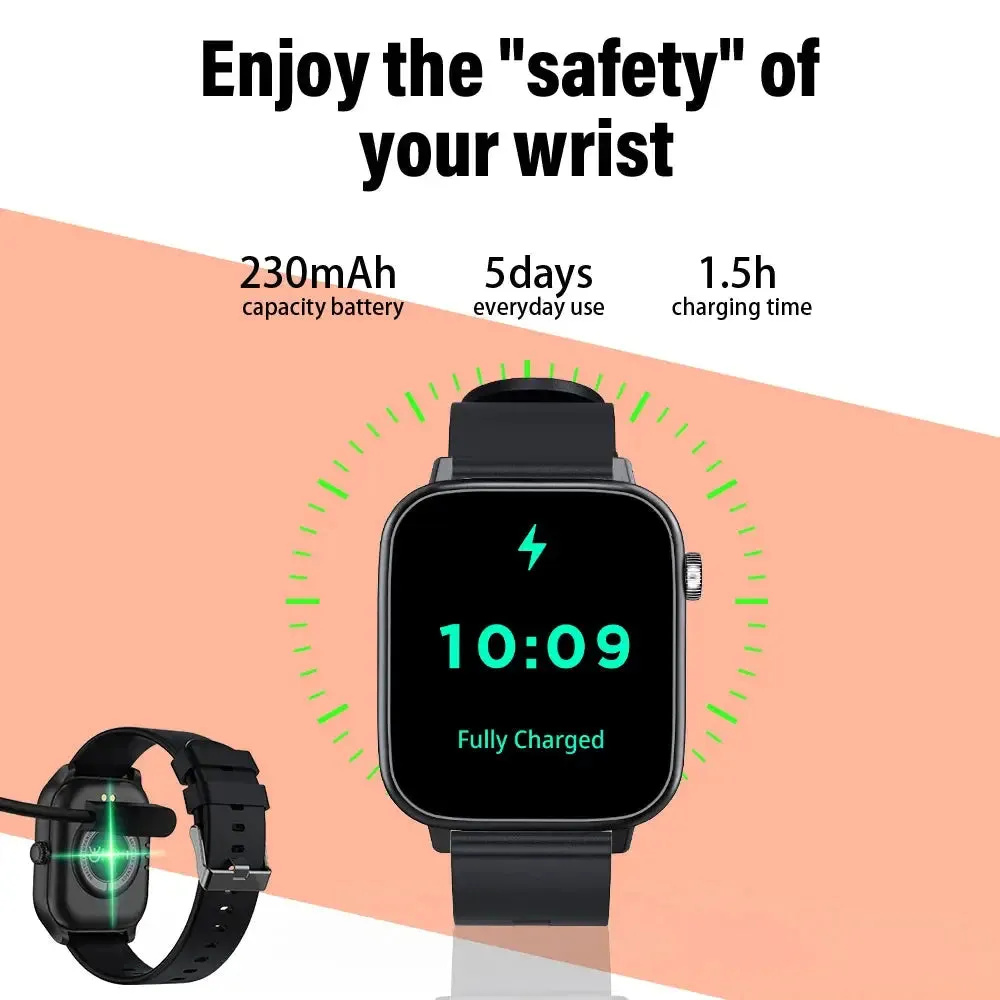 LAXASFIT New Smart Watch Bluetooth Call Health Monitoring 100  Sports Mode IP68 Waterproof Smart Watch Men Women Holiday Gift