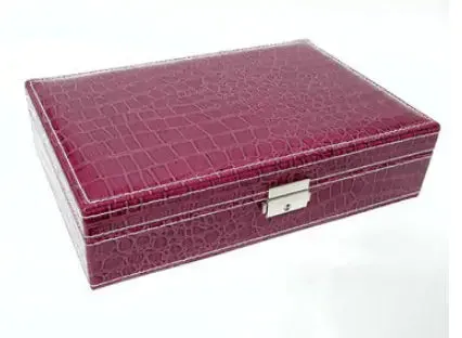 Leather Jewelry Box with Mirror