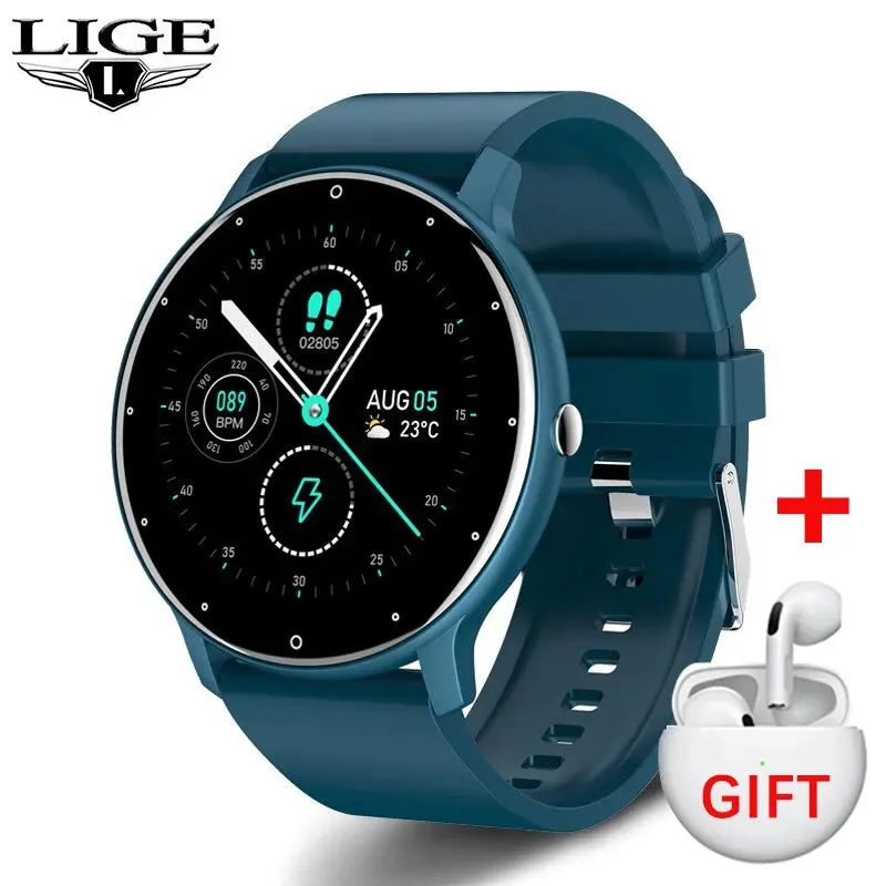 LIGE Men Smart Watch Real-time Activity Tracker
