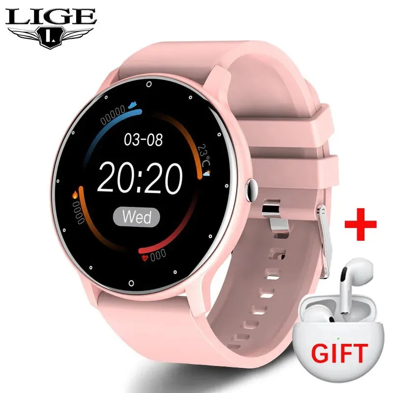 LIGE Men Smart Watch Real-time Activity Tracker