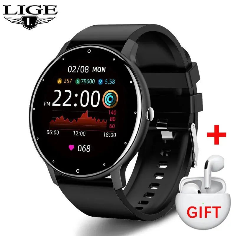 LIGE Men Smart Watch Real-time Activity Tracker
