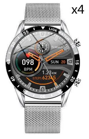 LIGE Men Smart Watch Sports Fitness Tracker Bluetooth Calls Voice Chat Heart Rate Monitor for iPhone iOS Android