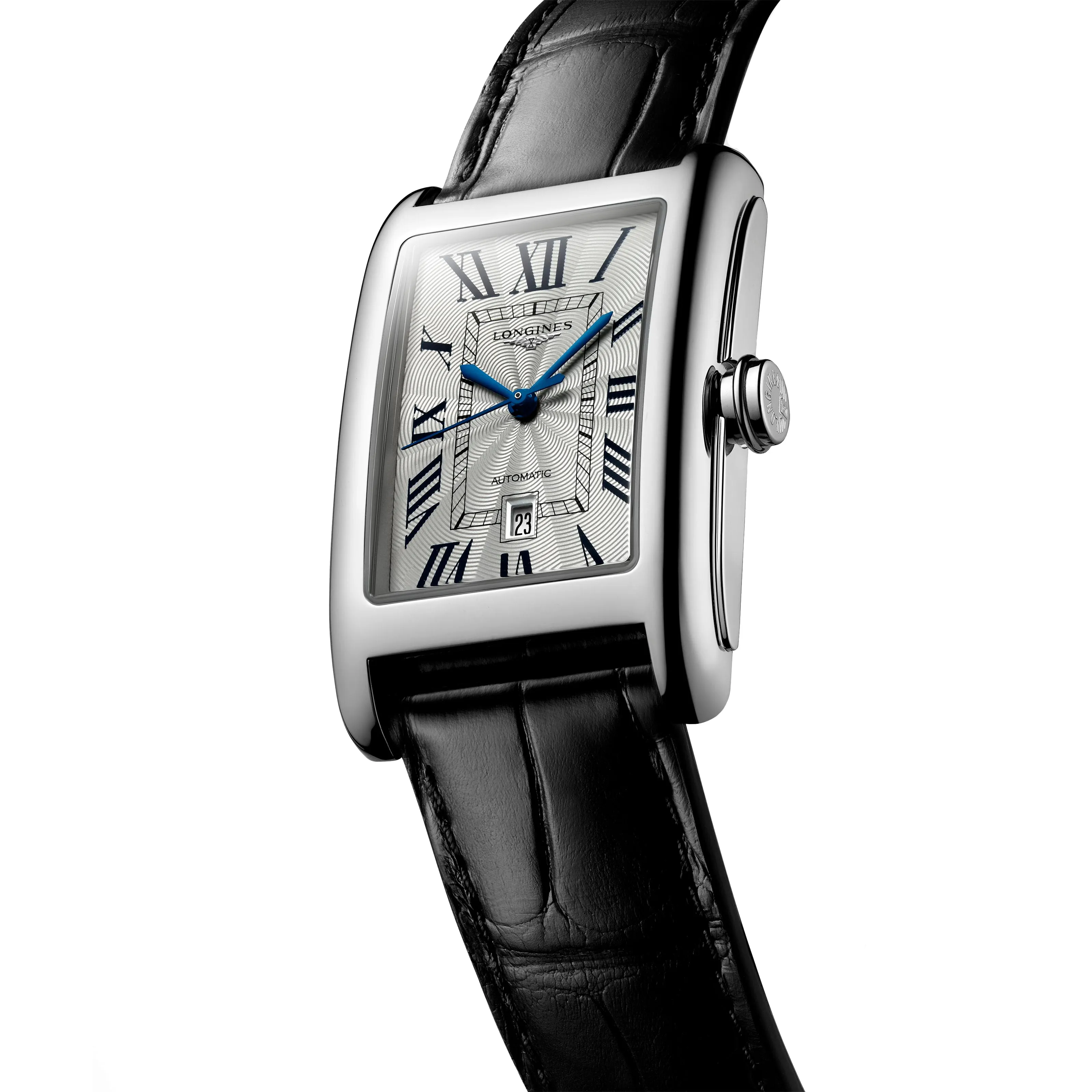 Longines DolceVita Collection 27mm Gent's Watch on Black Leather Strap