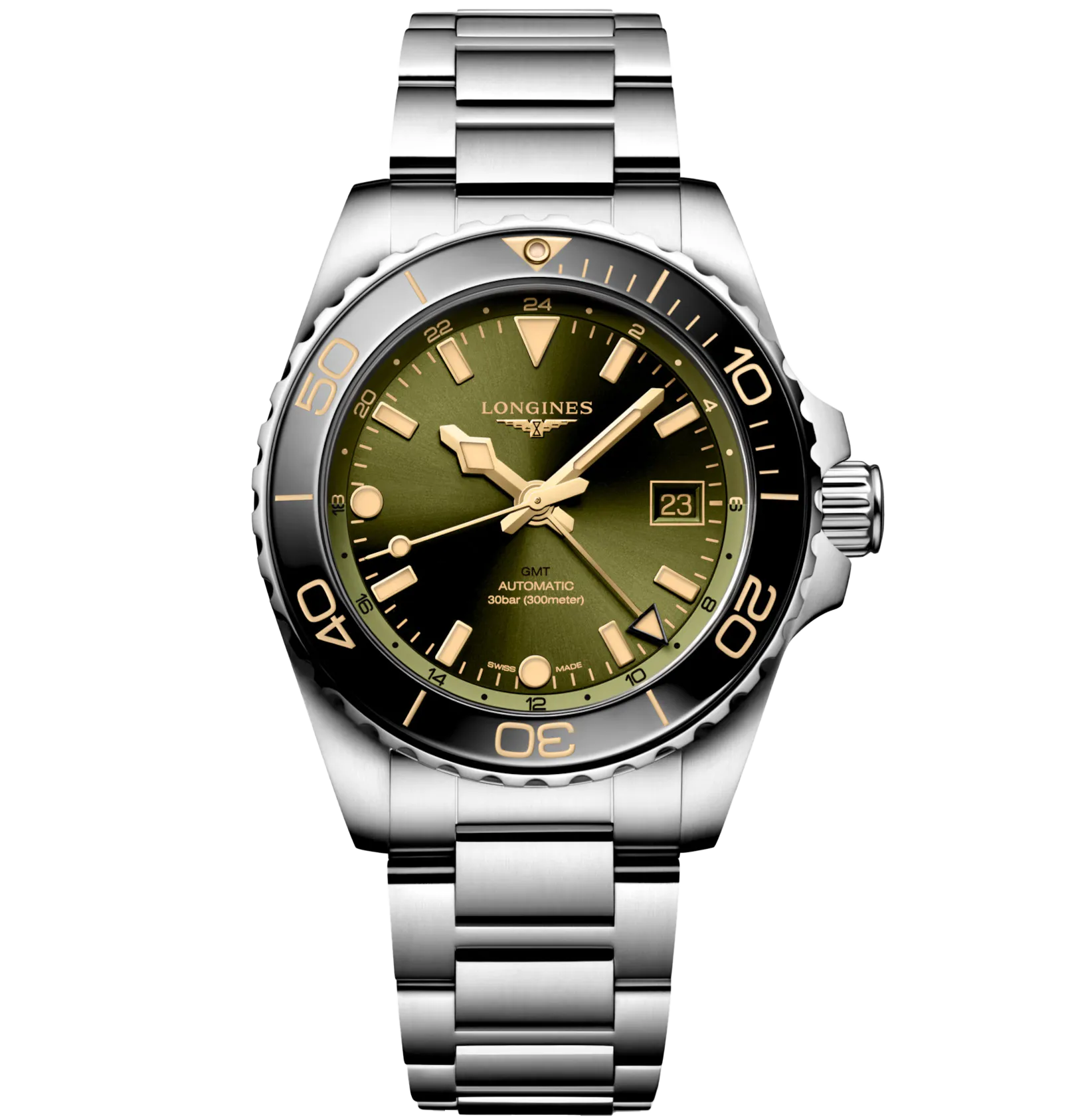 Longines Hydroconquest 41mm Watch with Stainless Steel Bracelet