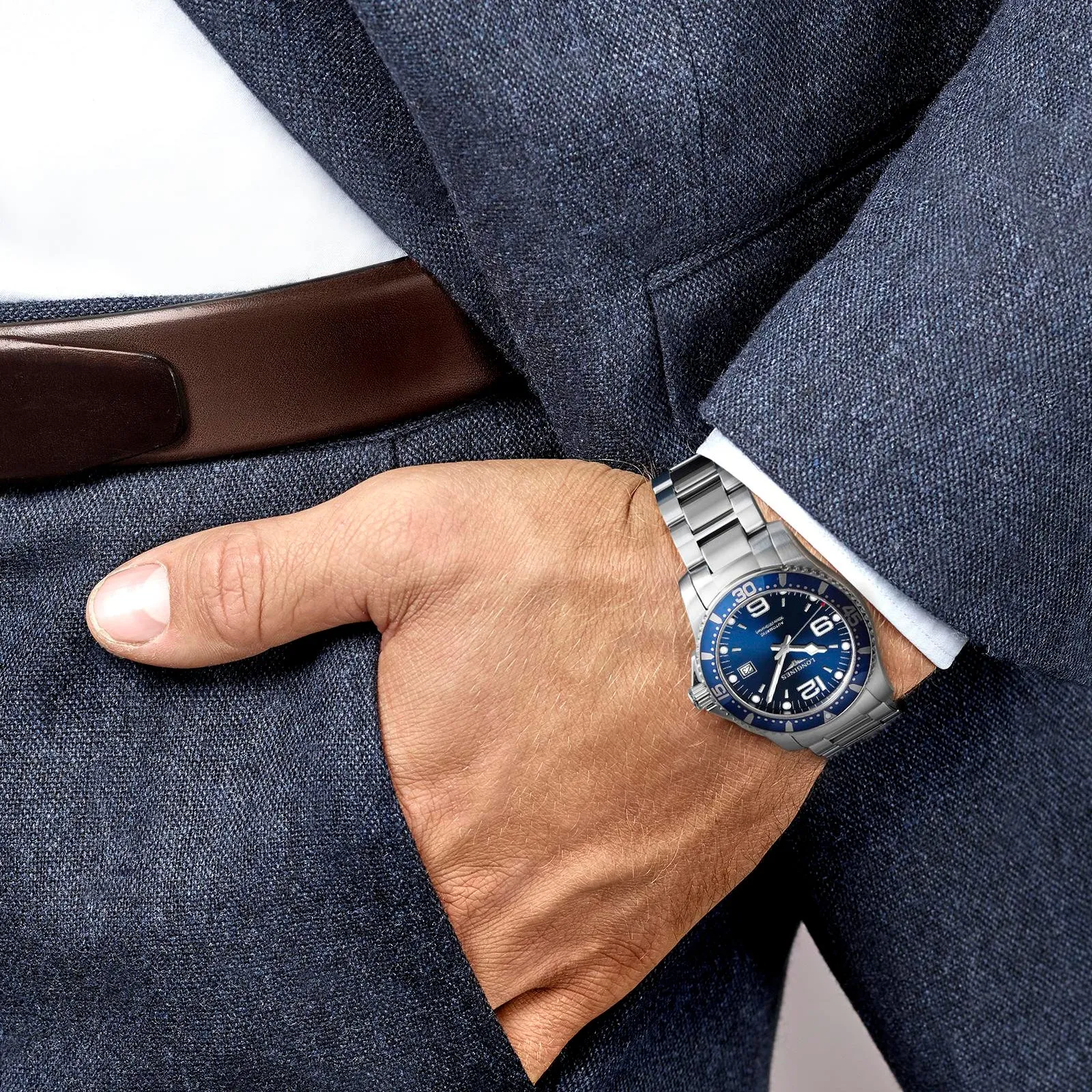 Longines HydroConquest Collection 41mm Stainless Steel Blue Dial Gent's Watch