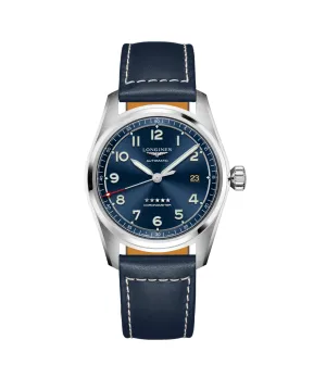 Longines Spirit Collection 40mm Blue Dial Blue Leather Gent's Watch