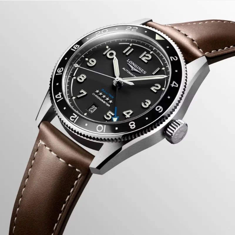 Longines Spirit Zulu Time Black GMT 39mm - L3.802.4.53.2