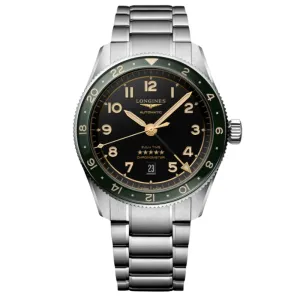 Longines Spirit Zulu Time Green Bezel GMT - L3.812.4.63.6