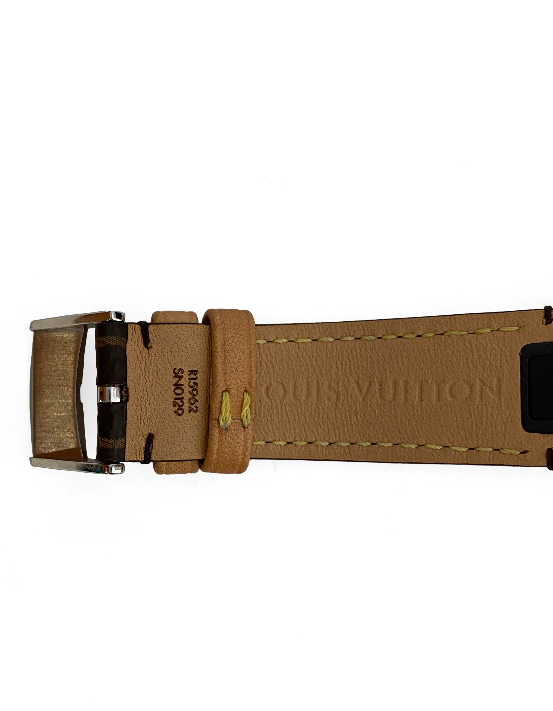 Louis Vuitton Tambour Slim Monogram Macassar 39 Watch
