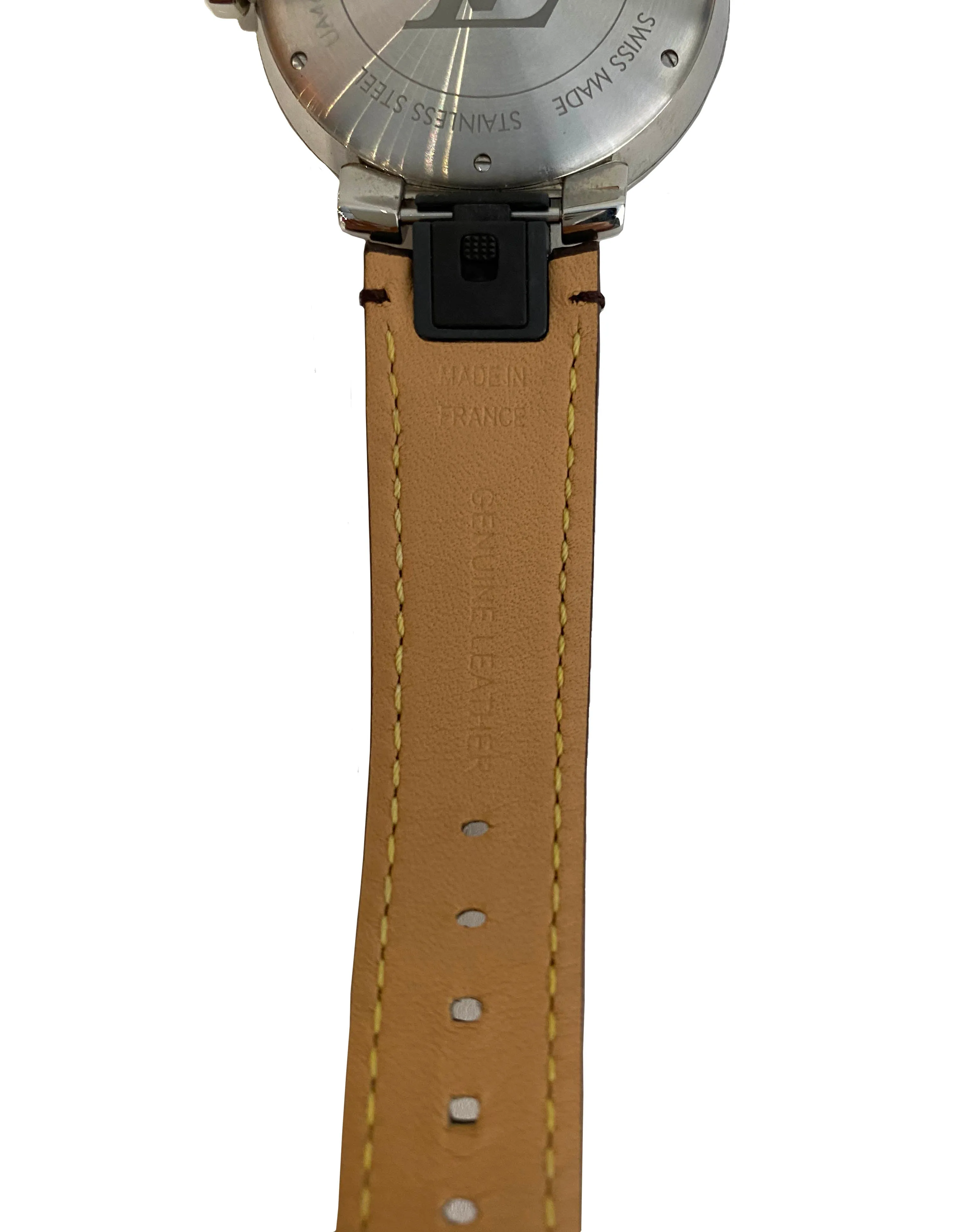 Louis Vuitton Tambour Slim Monogram Macassar 39 Watch