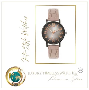 Luxury Stylish Quartz Watches Salmon