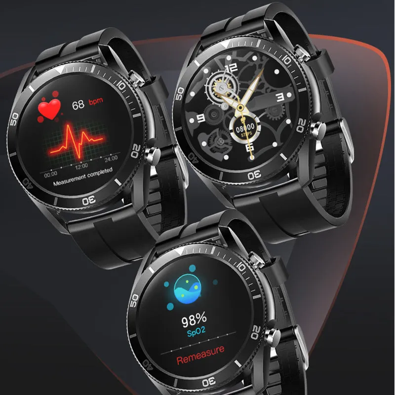 M25 With Local Music Player Blood Oxygen Health Checker Round Smart Watch Answer Call