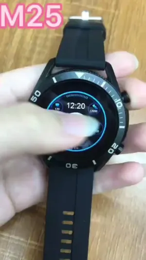 M25 With Local Music Player Blood Oxygen Health Checker Round Smart Watch Answer Call