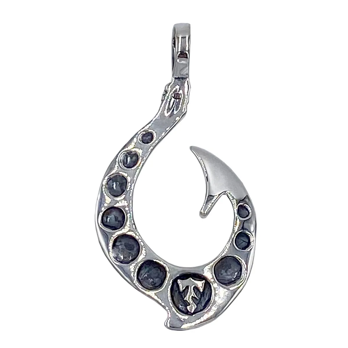 Maori Fishhook on Leather Necklace