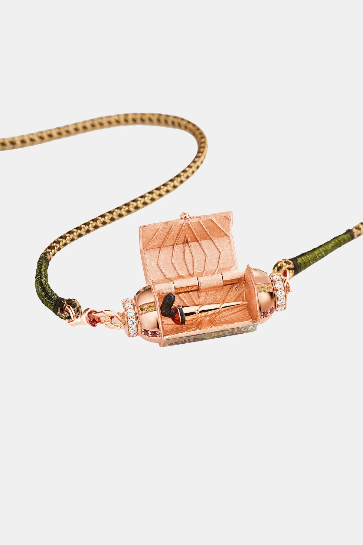 MARIE LICHTENBERG | 18K ROSE GOLD BLUNT BOX NECKLACE