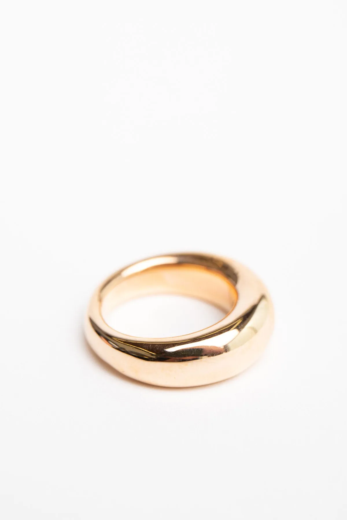 MAUD JEWELRY | 18K ROSE GOLD LOW DOME RING